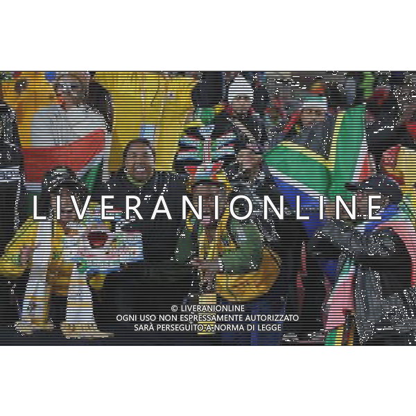 25/06/2009 CALCIO: fifa confederation cup south africa 2009 Ellis park Stadium ,Johannesburg, South Africa BRASILE SUD AFRICA nella foto tifosi del sud africa ph.ag.aldo liverani sas