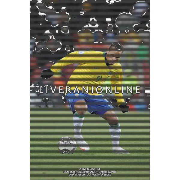 25/06/2009 CALCIO: fifa confederation cup south africa 2009 Ellis park Stadium ,Johannesburg, South Africa BRASILE SUD AFRICA nella foto luis fabiano ph.ag.aldo liverani sas