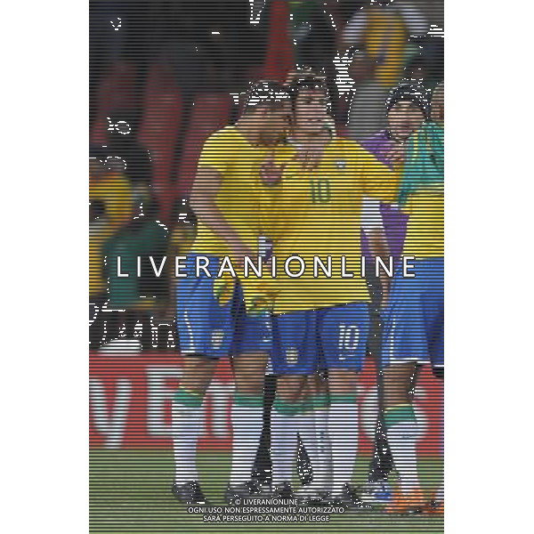 25/06/2009 CALCIO: fifa confederation cup south africa 2009 Ellis park Stadium ,Johannesburg, South Africa BRASILE SUD AFRICA nella foto kaka ricardo felipe melo ph.ag.aldo liverani sas