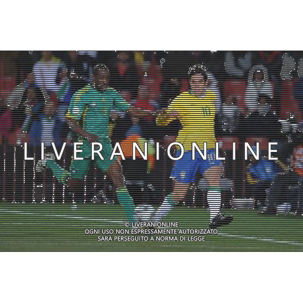 25/06/2009 CALCIO: fifa confederation cup south africa 2009 Ellis park Stadium ,Johannesburg, South Africa BRASILE SUD AFRICA nella foto kaka ricardo ph.ag.aldo liverani sas
