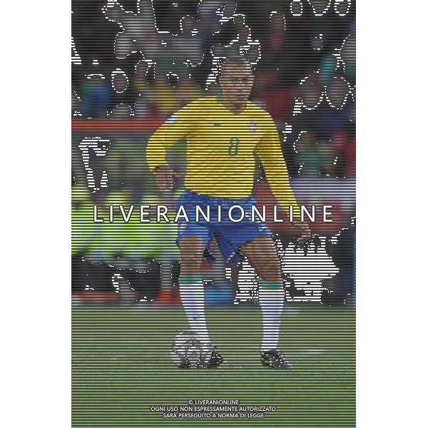 25/06/2009 CALCIO: fifa confederation cup south africa 2009 Ellis park Stadium ,Johannesburg, South Africa BRASILE SUD AFRICA nella foto gilberto silva ph.ag.aldo liverani sas
