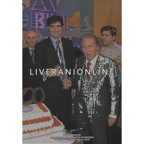 TRASMISSIONE TELEVISIVA\'LA RUOTA DELLA FORTUNA\' NELLA FOTO MIKE BONGIORNO AG ALDO LIVERANI