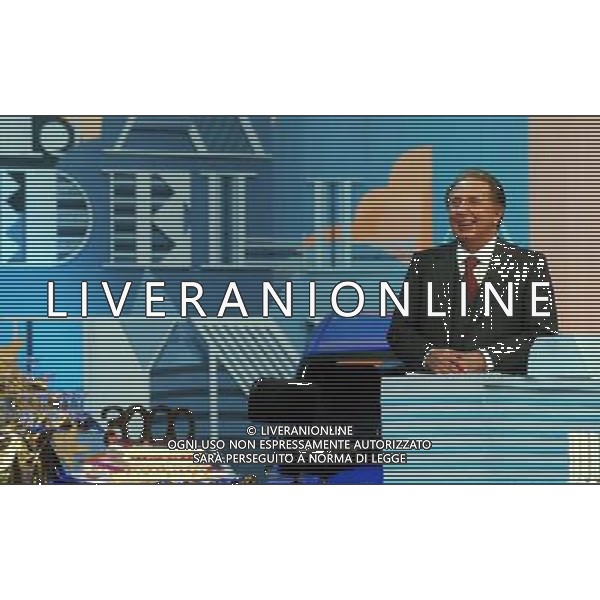 TRASMISSIONE TELEVISIVA\'LA RUOTA DELLA FORTUNA\' NELLA FOTO MIKE BONGIORNO AG ALDO LIVERANI
