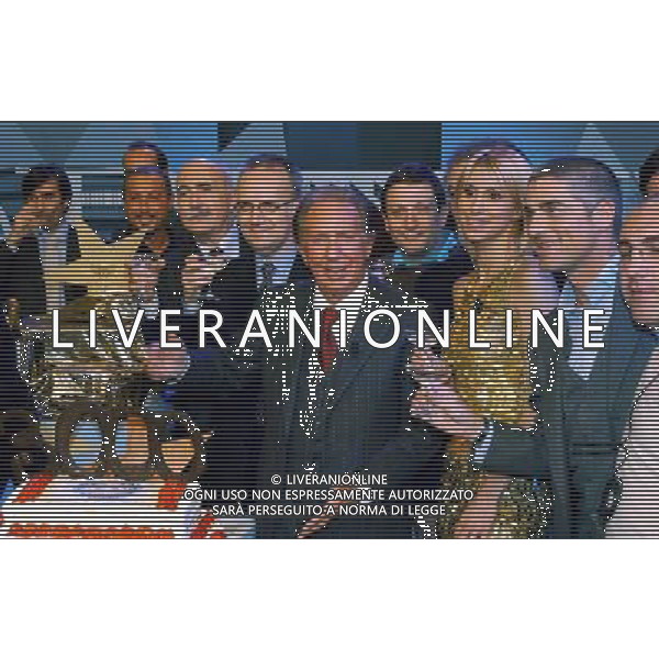 TRASMISSIONE TELEVISIVA\'LA RUOTA DELLA FORTUNA\' NELLA FOTO MIKE BONGIORNO-NANCY COMELLI AG ALDO LIVERANI
