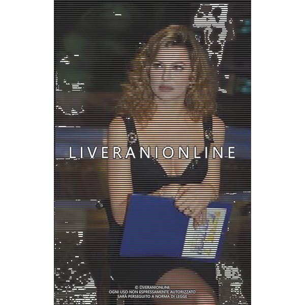 TRASMISSIONE TELEVISIVA\'EMOZIONI TV\' NELLA FOTO ALBA PARIETTI AG ALDO LIVERANI