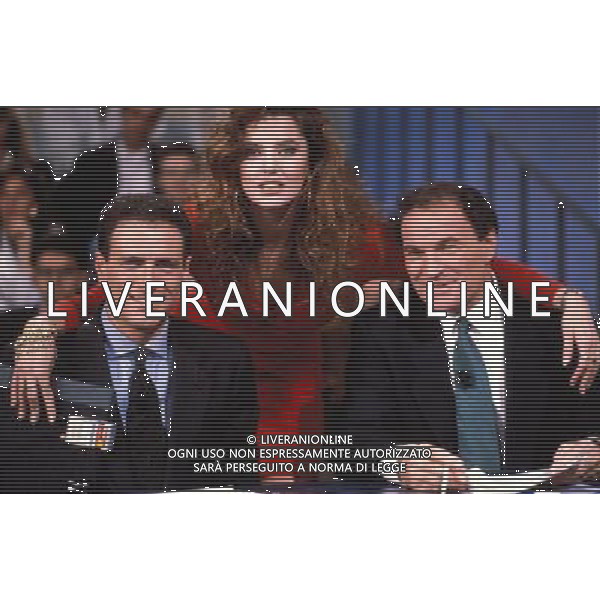 TRASMISSIONE TELEVISIVA \'GALAGOL\' 1990 NELLA FOTO MASSIMO CAPUTI-ALBA PARIETTI-JOSE ALTAFINI AG ALDO LIVERANI