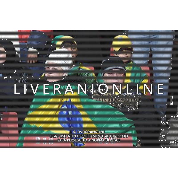 28/GIUGNO/2009 CALCIO SPORT Ellis park Stadium ,Johannesburg, SUD AFRICA fifa confederation cup south africa 2009 FINALE: USA BRASILE nella foto tifosi brasile ph:AG.ALDO LIVERANI SAS 