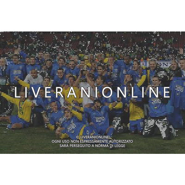 28/GIUGNO/2009 CALCIO SPORT Ellis park Stadium ,Johannesburg, SUD AFRICA fifa confederation cup south africa 2009 FINALE: USA BRASILE nella foto l\'esultanza del brasile per la conquista della confederation cup ph:AG.ALDO LIVERANI SAS 
