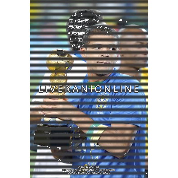 28/GIUGNO/2009 CALCIO SPORT Ellis park Stadium ,Johannesburg, SUD AFRICA fifa confederation cup south africa 2009 FINALE: USA BRASILE nella foto l\'esultanza di felipe melo ph:AG.ALDO LIVERANI SAS 