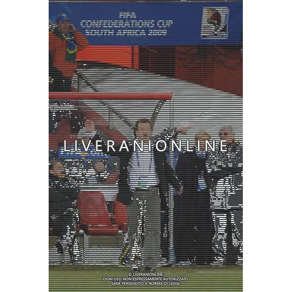 28/GIUGNO/2009 CALCIO SPORT Ellis park Stadium ,Johannesburg, SUD AFRICA fifa confederation cup south africa 2009 FINALE: USA BRASILE nella foto dunga carlos ph:AG.ALDO LIVERANI SAS 