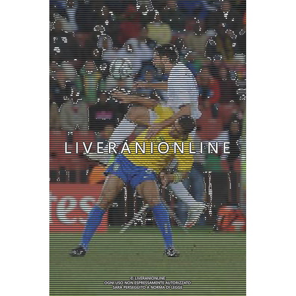 28/GIUGNO/2009 CALCIO SPORT Ellis park Stadium ,Johannesburg, SUD AFRICA fifa confederation cup south africa 2009 FINALE: USA BRASILE nella foto felipe melo(brazil)dempsey clint(usa ) ph:AG.ALDO LIVERANI SAS 