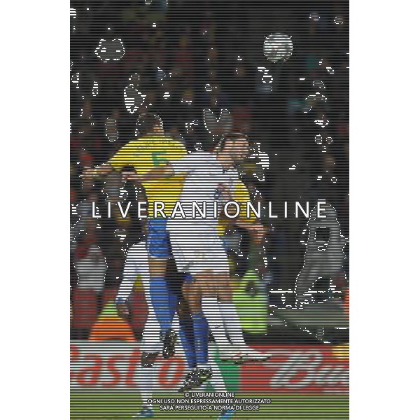 28/GIUGNO/2009 CALCIO SPORT Ellis park Stadium ,Johannesburg, SUD AFRICA fifa confederation cup south africa 2009 FINALE: USA BRASILE nella foto felipe melo(brazil)dempsey clint(usa ) ph:AG.ALDO LIVERANI SAS 