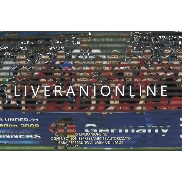 17¡ UEFA European U21 Championship 2007/2009 Finale Malmo - 29.06.2009 Germania-Inghilterra Nella Foto:GERMANIA CON LA COPPA /Ph.Vitez-Ag. Aldo Liverani