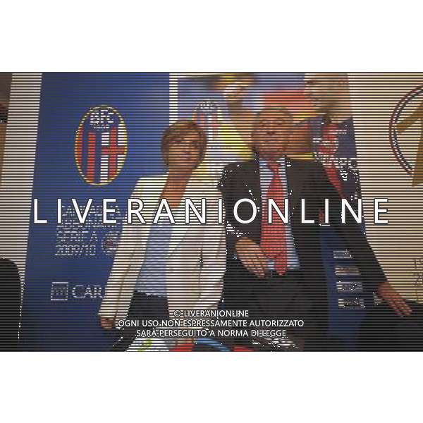 01/07/2009 BOLOGNA CONFERENZA STAMPA DELLA PRESIDENTESSA FRANCESCA MENARINI E SUO PADRE RENZO MENARINI NELLA FOTO: LA PRESIDENTESSA FRANCESCA MENARINI E SUO PADRE RENZO MENARINI PH.SCHICCHI/AG.ALDO LIVERANI SAS