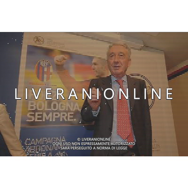 01/07/2009 BOLOGNA CONFERENZA STAMPA DELLA PRESIDENTESSA FRANCESCA MENARINI E SUO PADRE RENZO MENARINI NELLA FOTO: RENZO MENARINI PH.SCHICCHI/AG.ALDO LIVERANI SAS