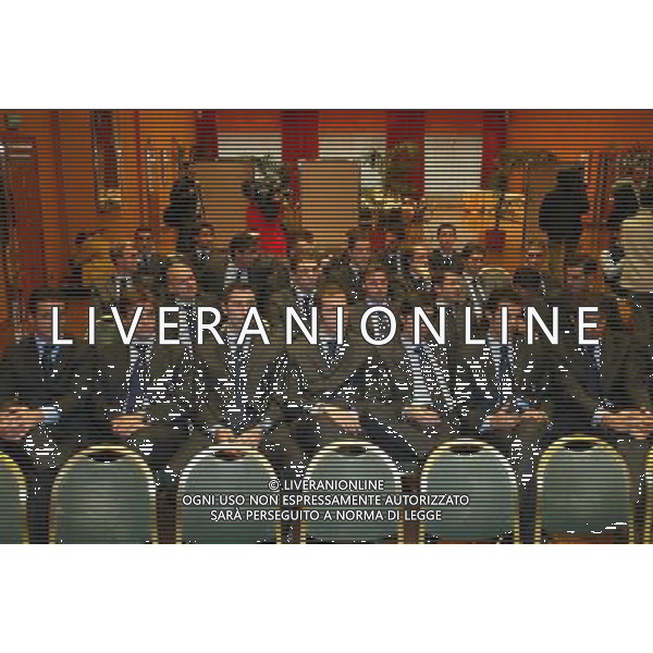 MILANO 1/12/2003 HOTEL MICHELANGELO INCOTRO ARBITRI-CALCIATORI NELLA FOTO UNA PARTE DEGLI ARBITRI FOTO ROMARIO/AG ALDO LIVERANI