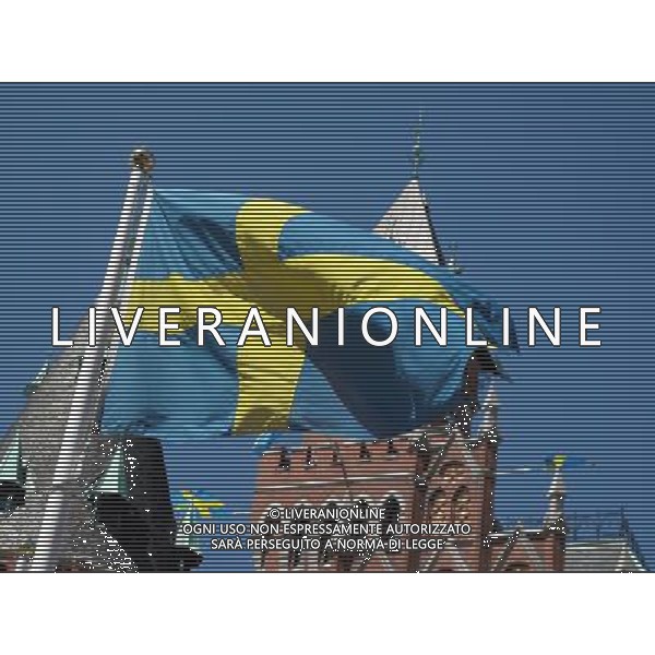 La Citta\' di Helsingborg - Svezia 2009 nella foto la bandiera svedese ©Vitez/Agenzia Aldo Liverani Sas