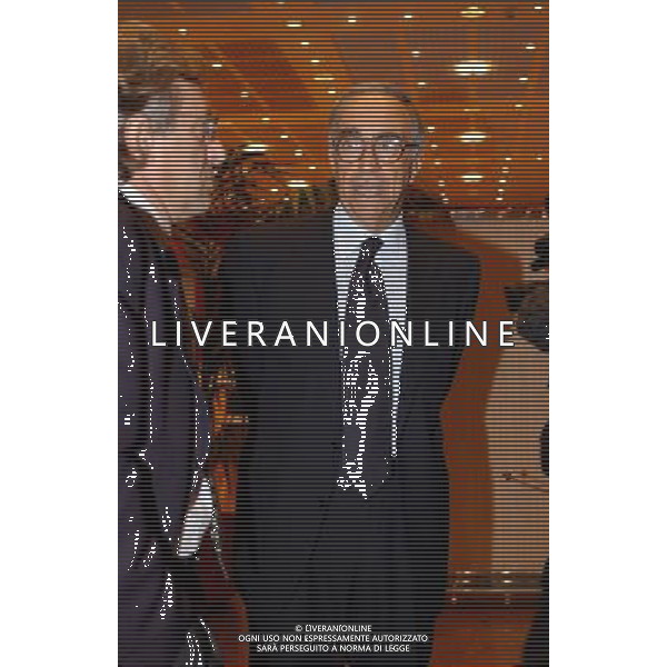 MILANO 1/12/2003 HOTEL MICHELANGELO INCOTRO ARBITRI-CALCIATORI NELLA FOTO FRANCO CARRARO PRESIDENTE F.G.C.I. FOTO MARCO LUZZANI/AG ALDO LIVERANI