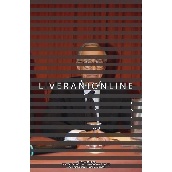 MILANO 1/12/2003 HOTEL MICHELANGELO INCOTRO ARBITRI-CALCIATORI NELLA FOTO FRANCO CARRARO PRESIDENTE F.G.C.I. FOTO MARCO LUZZANI/AG ALDO LIVERANI