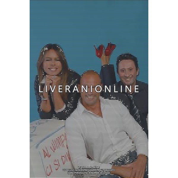 TRASMISSIONE TELEVISIVA \'BUONA DOMENICA\' 2007/2008 NELLA FOTO PAOLA PEREGO, STEFANO BETTARINI, BEPPE BRAIDA AG ALDO LIVERANI