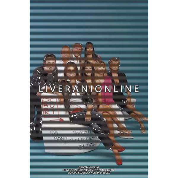 TRASMISSIONE TELEVISIVA \'BUONA DOMENICA\' 2007/2008 NELLA FOTO IL CAST AG ALDO LIVERANI
