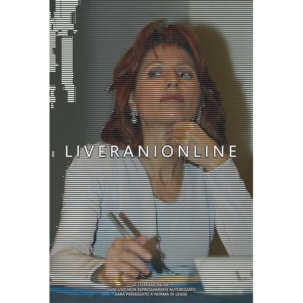 ROMA HOTEL RIPETTA 21/10/2003 Presentazione del libro di Lilli Gruber \'I MIEI GIORNI A BAGHDAD\' NELLA FOTO LILLI GRUBER* AGENZIA ALDO LIVERANI