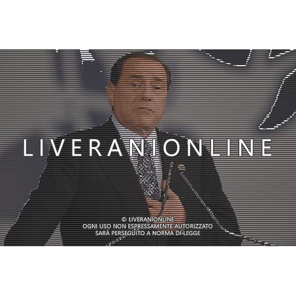 L\'AQUILA 9 LUGLIO 2009 G8+G5 NELLA FOTO: SILVIO BERLUSCONI AGENZIA ALDO LIVERANI SAS