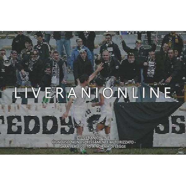 Bologna - Udinese Tim Cup (Coppa Italia) 03/11/2003 nella foto: esultanza dei giocatori e tifosi a fine gara* foto: Simone Rosa/Agenzia Aldo Liverani