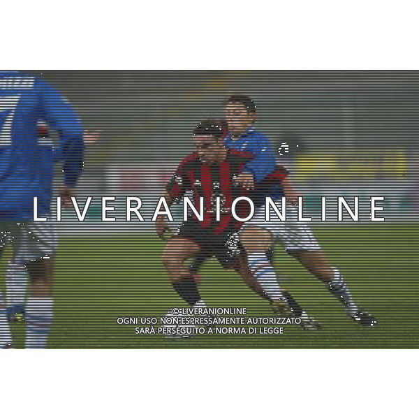 Sampdoria-Milan Tim Cup Coppa Italia 03/12/2003 nella foto Cristian Brocchi e Palombo Angelo* foto filippo venezia/Agenzia aldo liverani