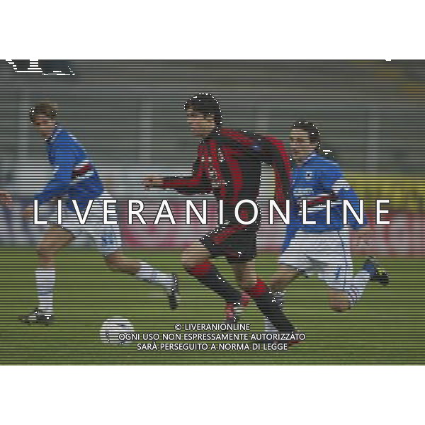 Sampdoria-Milan Tim Cup Coppa Italia 03/12/2003 nella foto Kaka e Volpi Sergio* foto filippo venezia/Agenzia aldo liverani