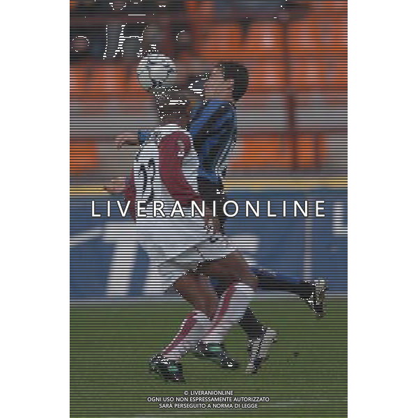 Inter - Reggina Coppa Italia Tim Cup 04/12/2003 nella foto Kily Gonzalez e Martinez Gonzalo* foto Marco Luzzani/Agenzia Aldo liverani