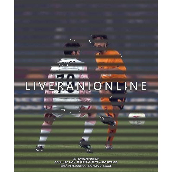 Roma - Palermo Coppa Italia Tim Cup 04/12/2003 nella foto Damiano Tommasi e Soligo* foto Pasquazi/Agenzia Aldo liverani