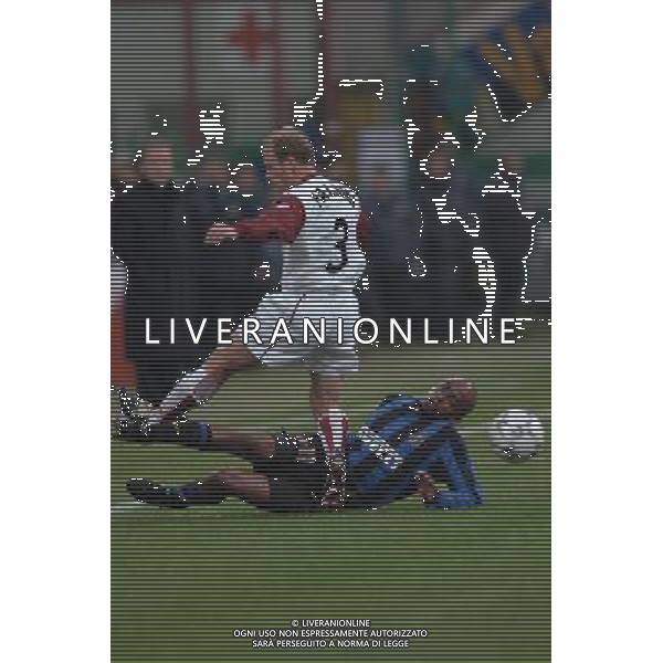 Inter - Reggina Coppa Italia Tim Cup 04/12/2003 nella foto Luciano e Falsini* foto Marco Luzzani/Agenzia Aldo liverani