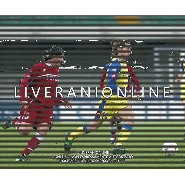 VERONA 04/12/2003 CHIEVO-PERUGIA NELLA FOTO:DE FRANCESCHI IVONE E LOUMPOUTIS KOSTANTINOS* FOTO PAOLA GARBUIO/ALDO LIVERANI s.a.s