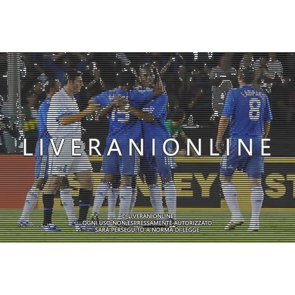 World Football Challange Tournament Pasadena-Rose Bowl Stadium (CA) - 21.07.2009 Chelsea-Inter Nella Foto: DIDIER DROGBA ESULTANZA DOPO IL GOL /Ph.Vitez-Ag. Aldo Liverani