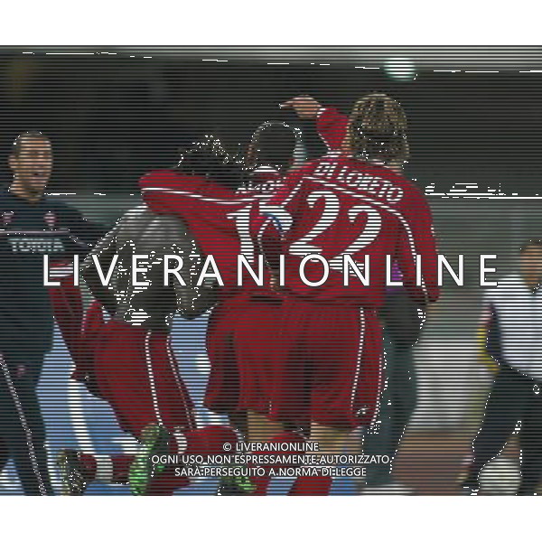 VERONA 04/12/2003 CHIEVO-PERUGIA NELLA FOTO:ESULTANZA COLY FERDINAND* FOTO PAOLA GARBUIO/ALDO LIVERANI s.a.s