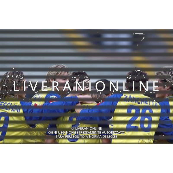 VERONA 04/12/2003 CHIEVO-PERUGIA NELLA FOTO:ESULTANZA SCULLI* FOTO PAOLA GARBUIO/ALDO LIVERANI s.a.s