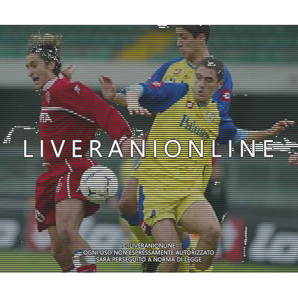VERONA 04/12/2003 CHIEVO-PERUGIA NELLA FOTO:STEFANO MORRONE E MASSIMILIANO FUSANI* FOTO PAOLA GARBUIO/ALDO LIVERANI s.a.s