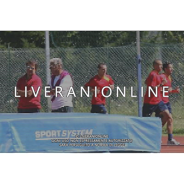 Visita nel ritiro del lecce del presidente Giovanni Semeraro con con il vice presidente Moroni Mario (a sx) - Tarvisio 27/07/2009 ©Lezzi/Agenzia Aldo Liverani Sas