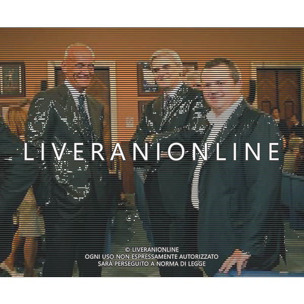 Roma - Salone d\'onore - 29/07/2009 - Sorteggio Calendari Serie A e B 2009/2010 - nella foto: pierluigi collina e ghirardi presidente del parma ph. Corradetti / ag. Aldo LIVERANI