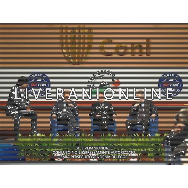 Roma - Salone d\'onore - 29/07/2009 - Sorteggio Calendari Serie A e B 2009/2010 - nella foto: giancarlo abete e gianni petrucci ph. Corradetti / ag. Aldo LIVERANI