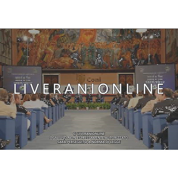 Roma - Salone d\'onore - 29/07/2009 - Sorteggio Calendari Serie A e B 2009/2010 - nella foto: giancarlo abete e gianni petrucci ph. Corradetti / ag. Aldo LIVERANI