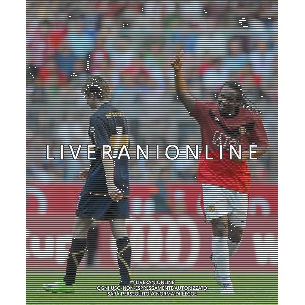 Audi Cup 2009 Monaco di Baviera - 29.07.2009 Boca Juniors-Manchester United Nella Foto:l\'esultanza di ANDERSON /Ph.Vitez-Ag. Aldo Liverani sas