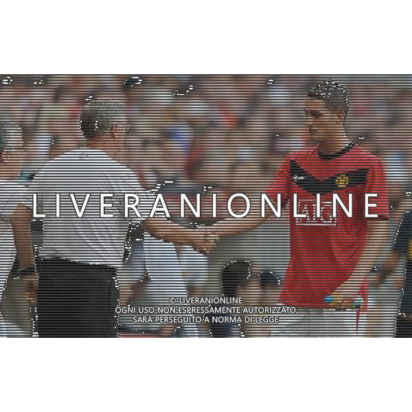 Audi Cup 2009 Monaco di Baviera - 29.07.2009 Boca Juniors-Manchester United Nella Foto: FEDERICO MACHEDA-FERGUSON SIR ALEX /Ph.Vitez-Ag. Aldo Liverani sas