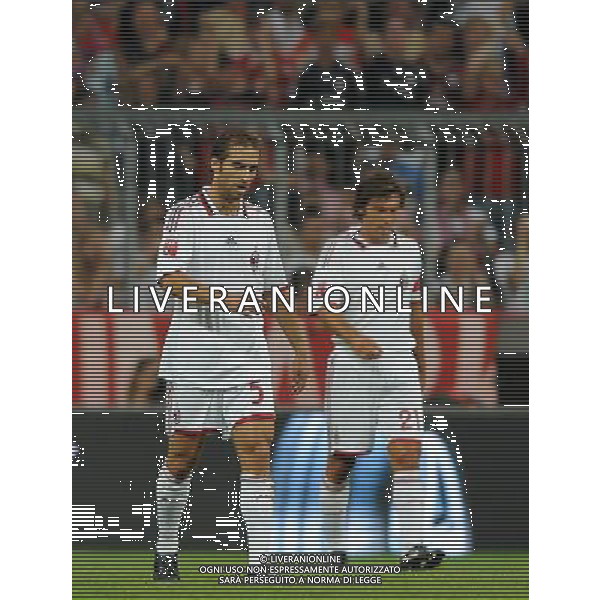 Audi Cup 2009 Monaco di Baviera - 29.07.2009 Bayern Monaco-Milan Nella Foto:LA DELUSIONE FLAMINI E PIRLO AL GOL DI MULLER /Ph.Vitez-Ag. Aldo Liverani