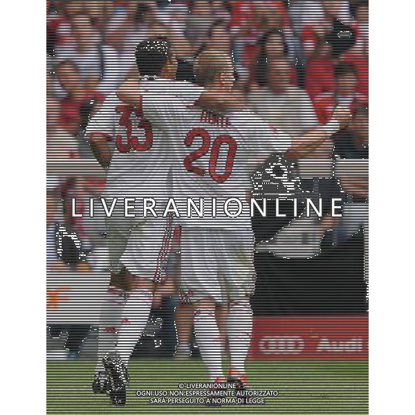 Audi Cup 2009 Finale 3¡-4¡ Posto Monaco di Baviera - 30.07.2009 Milan-Boca Juniors Nella Foto:L\' ESULTAnza di THIAGO SILVA DOPO IL GOL /Ph.Vitez-Ag. Aldo Liverani