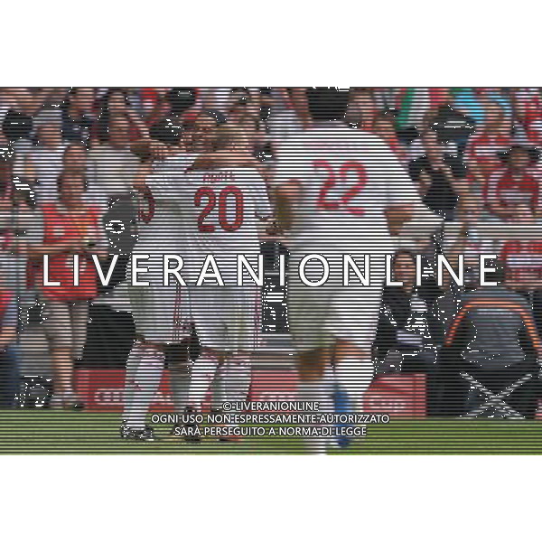 Audi Cup 2009 Finale 3¡-4¡ Posto Monaco di Baviera - 30.07.2009 Milan-Boca Juniors Nella Foto:L\' ESULTAnza di THIAGO SILVA DOPO IL GOL /Ph.Vitez-Ag. Aldo Liverani