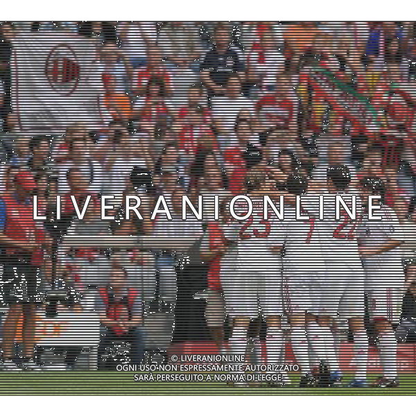 Audi Cup 2009 Finale 3¡-4¡ Posto Monaco di Baviera - 30.07.2009 Milan-Boca Juniors Nella Foto:L\' ESULTAnza di THIAGO SILVA DOPO IL GOL /Ph.Vitez-Ag. Aldo Liverani