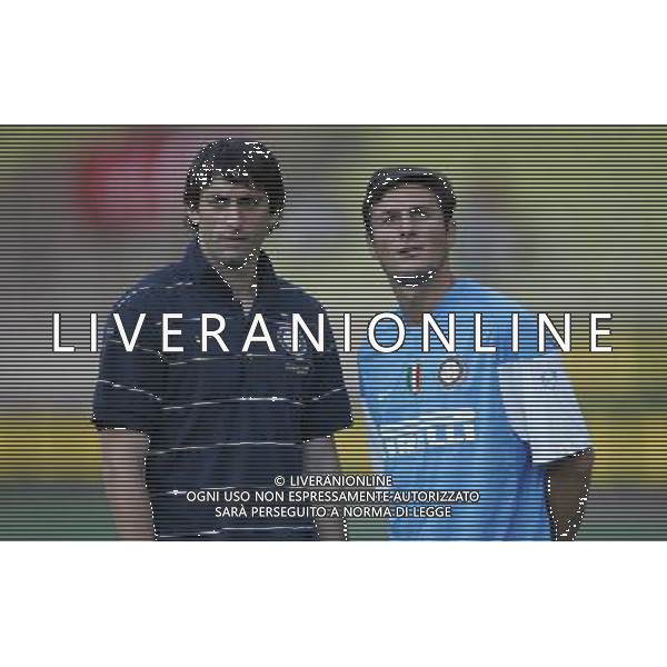 MONACO 30/07/2009 SPORT CALCIO AMICHEVOLE ESTIVA MONACO - INTER NELLA FOTO javier zanetti e diego milito PH.LUZZANI/AG.ALDO LIVERANI SAS