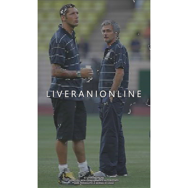 Montecarlo (Monaco) 30-07-2009 Trofeo Pirelli 2009 Monaco-Inter 0:1 nella foto Jose\' Mourinho e marco materazzi ph marco luzzani/ag aldo liverani s.a.s.